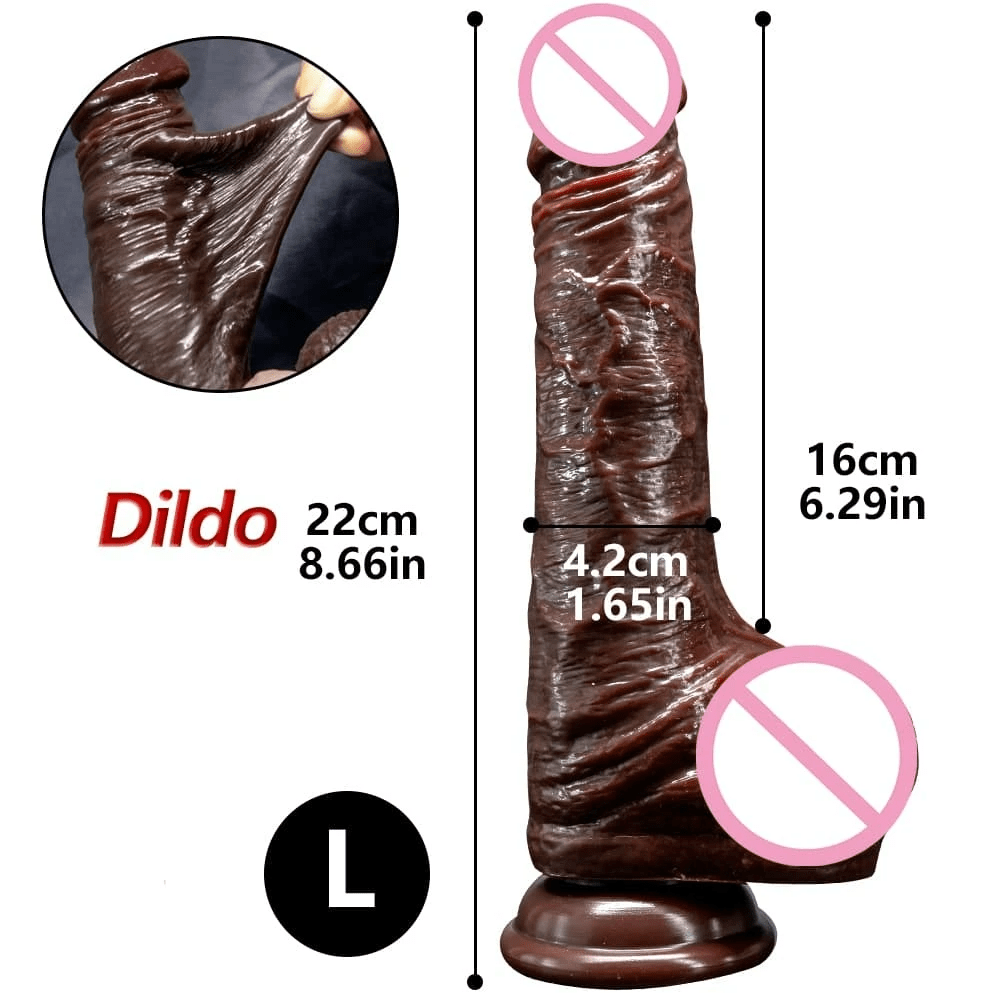 6.29" Real Skin Feeling Realistic Dildos Sliding Foreskin Design Female Masturbator