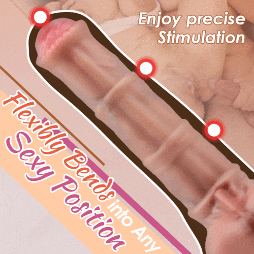 6.3" 3 Telescopic Swing 10 Vibrating Heating Horsewhip Monster Dildo