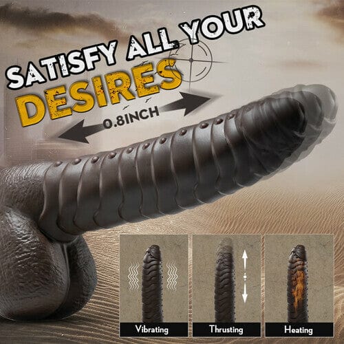 6.7" Pseudopenile Telescopic Swinging Penis Women's Liquid Silicone Masturbator Vibrating Rod Adult Sex Products Manufacturer