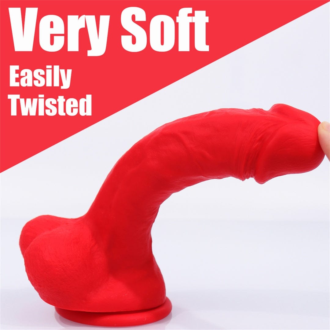 5.9" AIMITEX five colors long silicone dildo