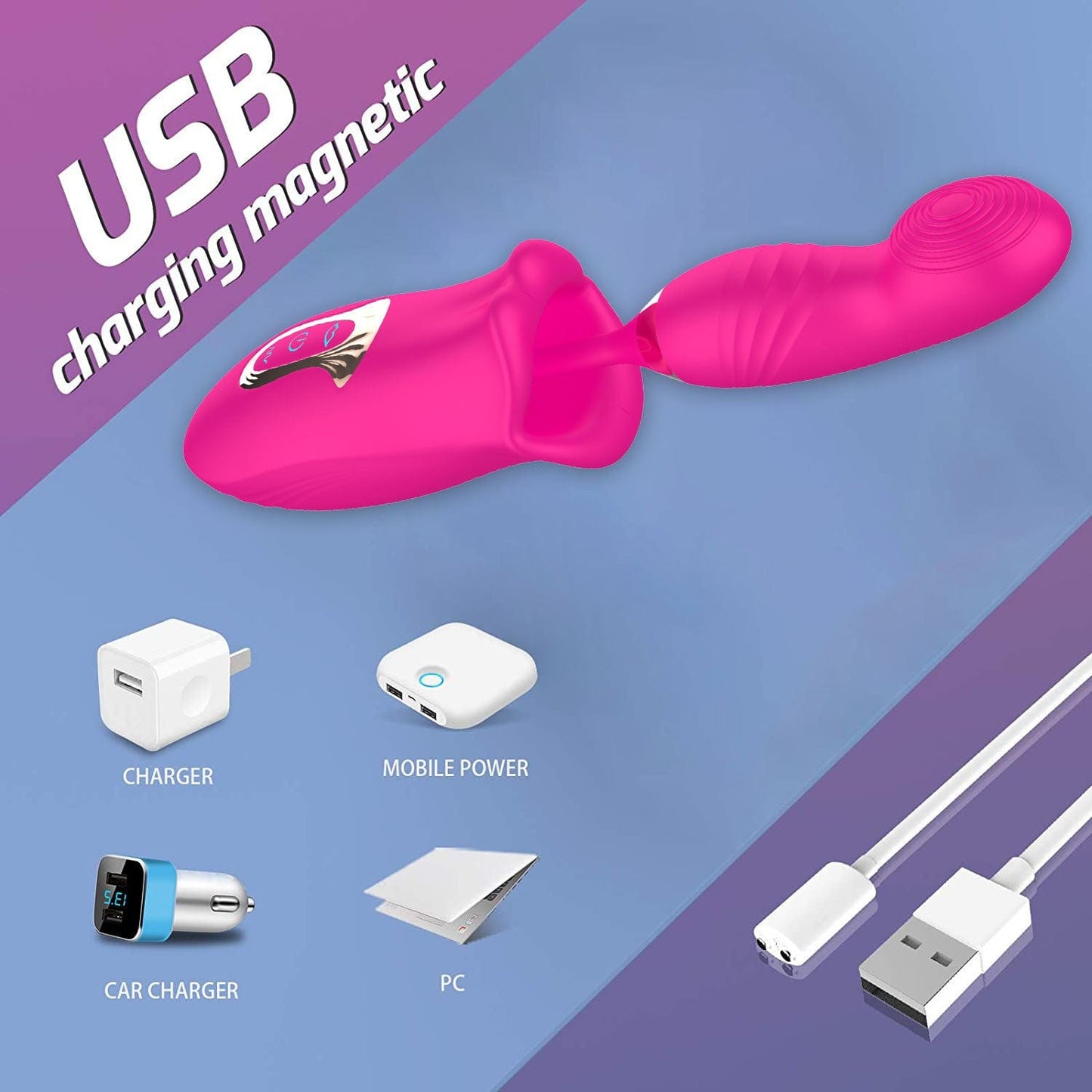 Rose Muncher Bite Vibrator G Spot Clitoris Stimulator Vagina Sucking Masturbator