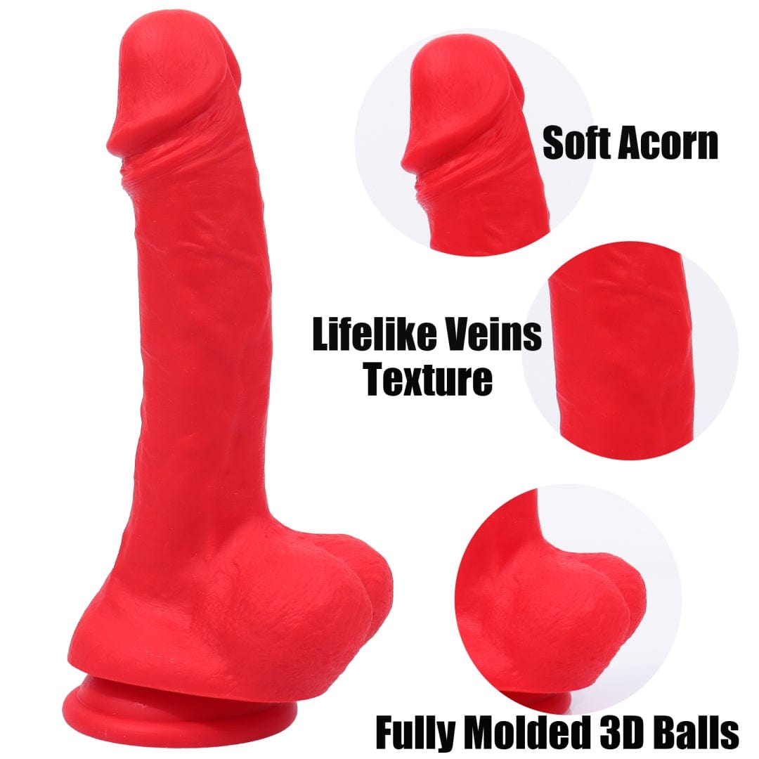5.9" AIMITEX five colors long silicone dildo