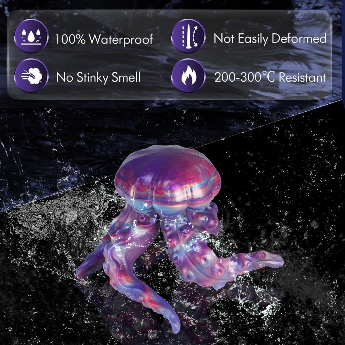 Fantasy Octopus Tentacle Jellyfish Silicone Anal Plug