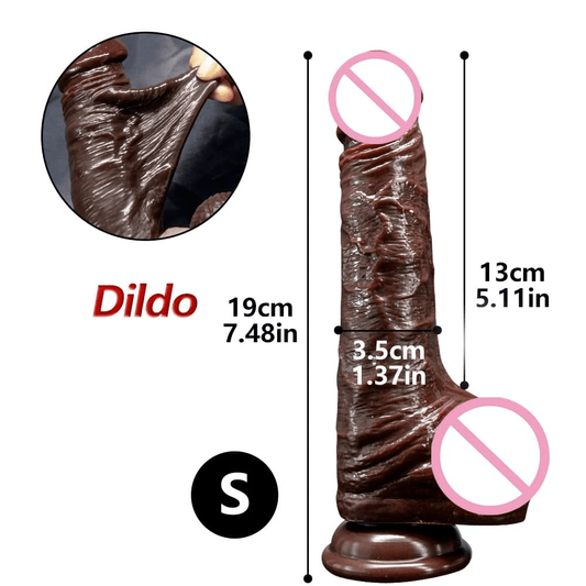 6.29" Real Skin Feeling Realistic Dildos Sliding Foreskin Design Female Masturbator
