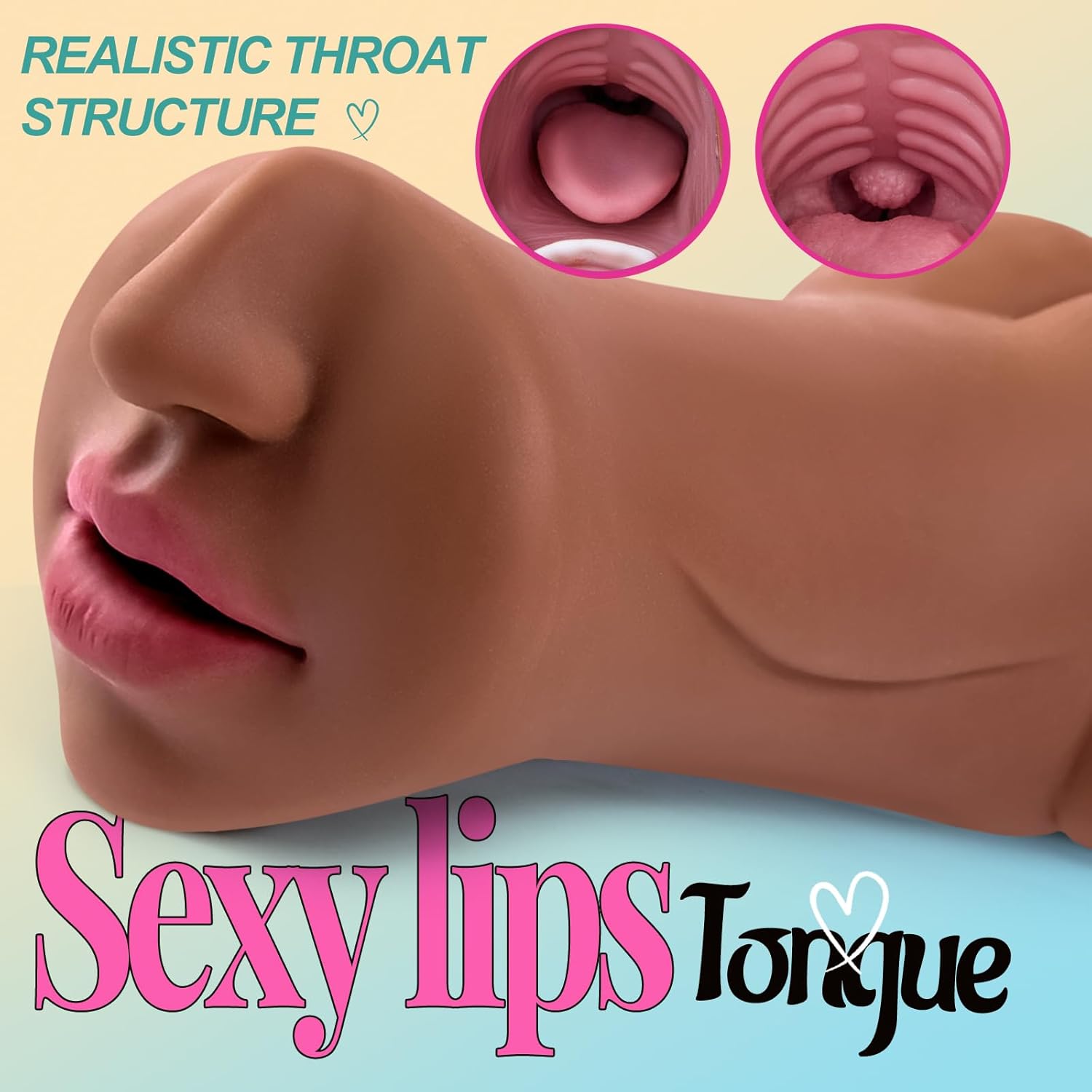 1.41Lbs 3-in-1 Pocket Pussy Realistic Mouth Vagina and Tight ass Male Penis Stroker