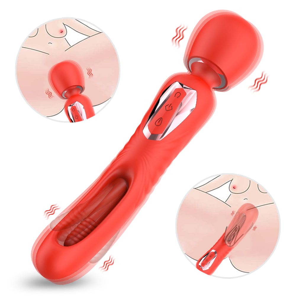 Hollow AV Stick Slaps And Teases Women With Masturbation Device And Vibrator