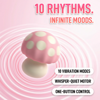 Mushroom Pocket Palm-Sized Ergonomic Silicone Vibrator