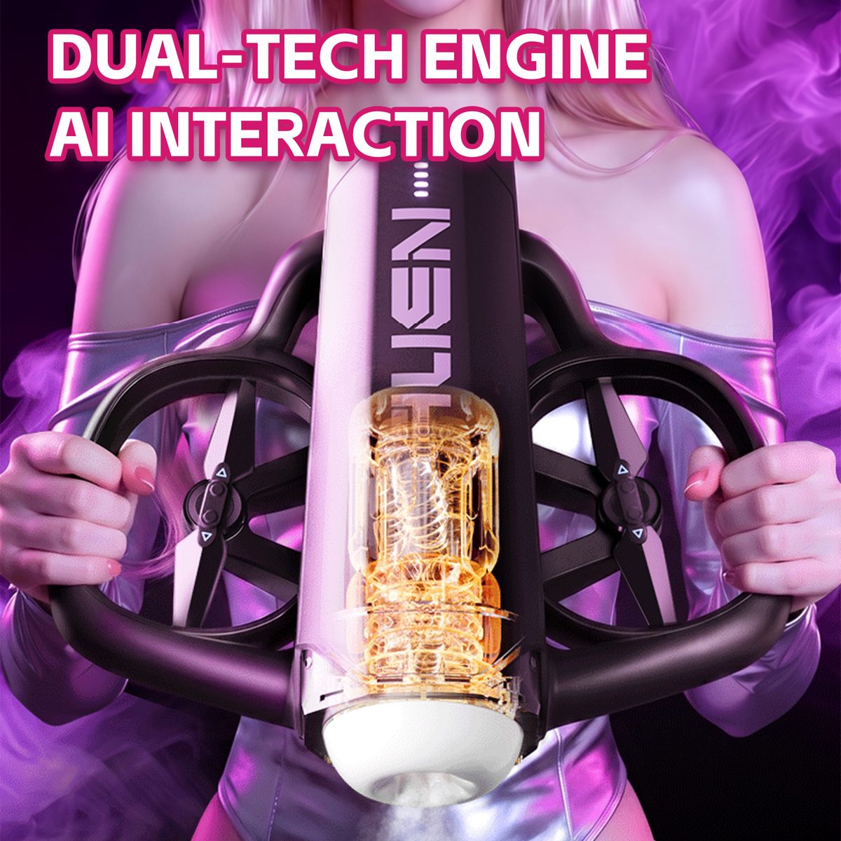 SVAKOM Unmanned Maiden AI Interactive Automatic Telescopic Masturbator