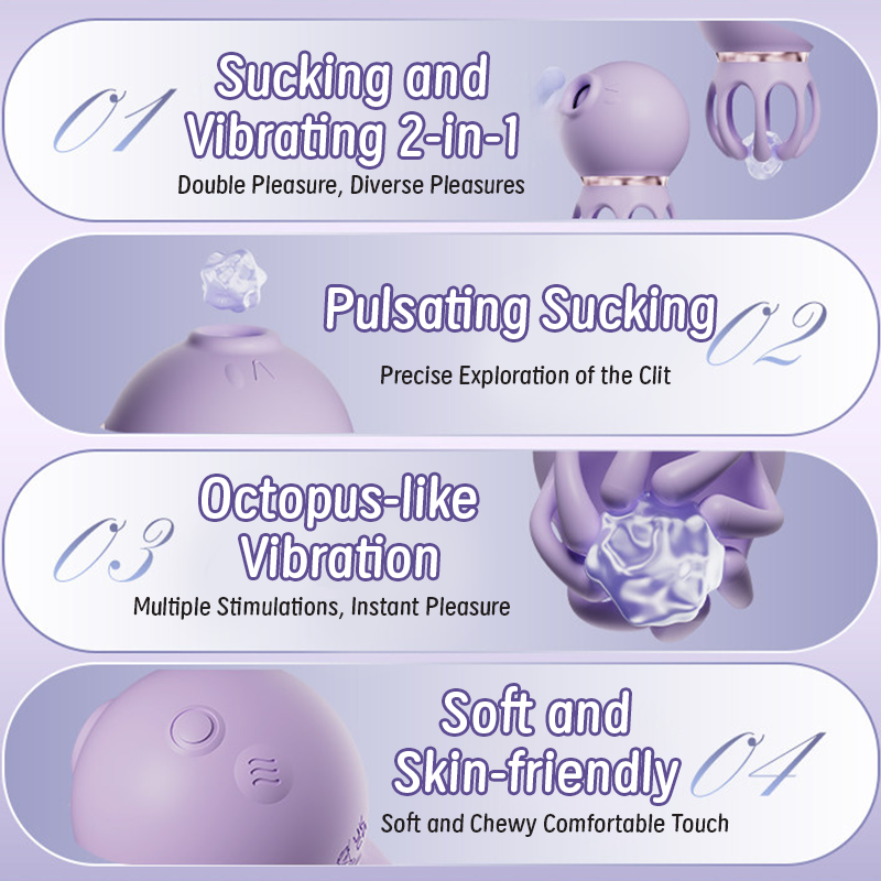Octopus Baby 2-in-1 Suction & Vibrating Clitoral Stimulator