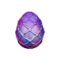 Textured Dragon Egg Silicone Anal Traction Plug