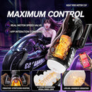 Tornado Night Ride Heavy-Duty Motorized Telescopic Masturbator Cup