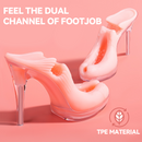 Stiletto High Heel Footjob Dual-Channel Masturbation Cup