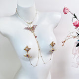 Collar + Diamond Cross Nipple Clamp