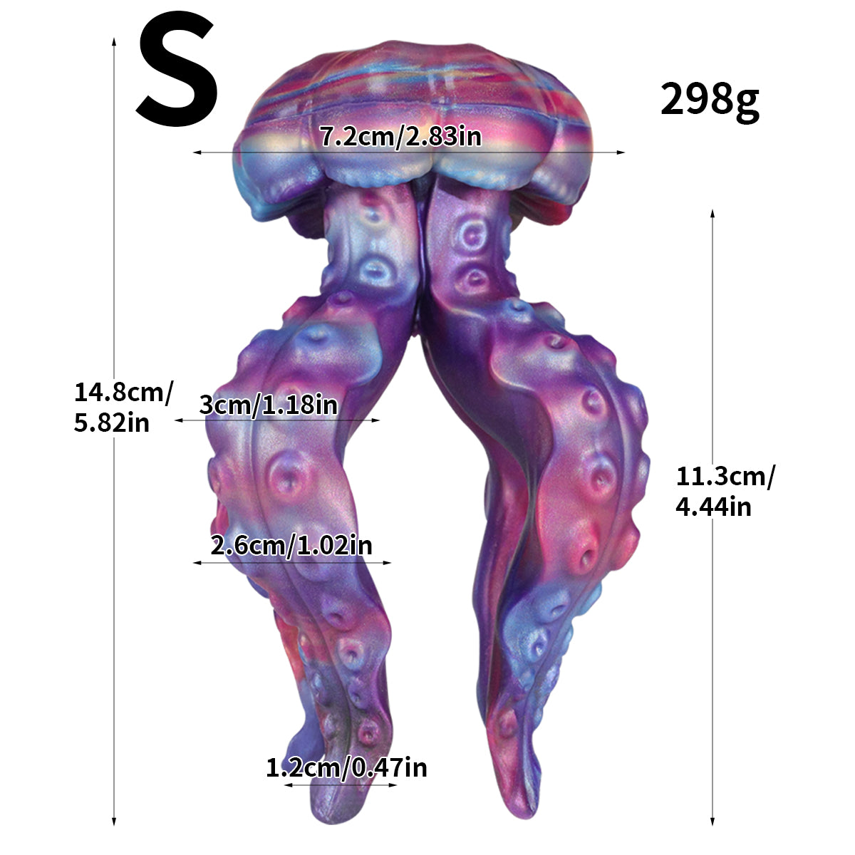 Fantasy Octopus Tentacle Jellyfish Silicone Anal Plug