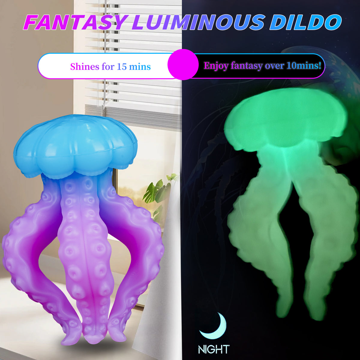 Fantasy Octopus Tentacle Jellyfish Silicone Anal Plug