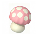 Mushroom Pocket Palm-Sized Ergonomic Silicone Vibrator