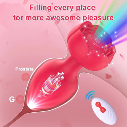 Remote Control Anal Plug Vibrating Male Masturbation Device