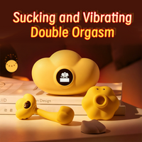 Golden Mushroom Treasure 2-in-1 Suction & Vibrating Toy with Smart Charging Case
