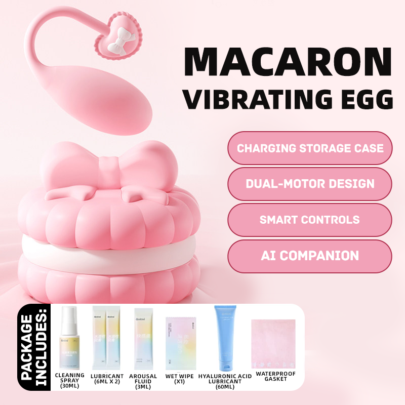 Pink Macaron 10 Modes Egg Vibrator