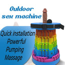 TOYHEERG Rainbow Chair Sex Dildo Machine Outdoor Stimulation