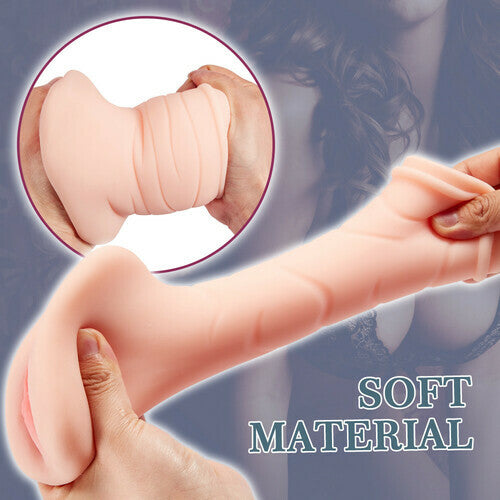 1.6Lb 2-in-1 Realistic Vagina and Ass Pocket Pussy Male Masturbator