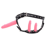 Black Pant & Pink Dildo