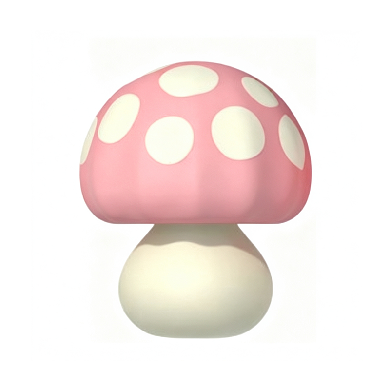 Mushroom Pocket Palm-Sized Ergonomic Silicone Vibrator
