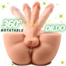 10.1Lb 2-in-1 Male Sex Torso with Realistic Dildo Testis and Anus