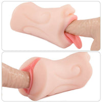 1.06Lb Pocket Pussy Realistic Mouth with 3D Teeth and Tongue male stroker